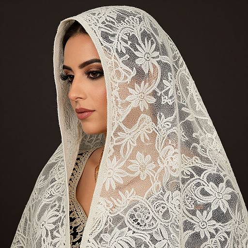 Elegant Jewish Lace Sinar Tichel