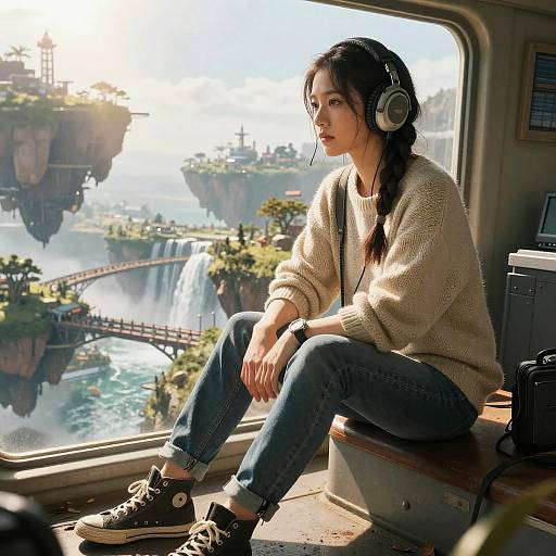 Post-Apocalyptic Radio Operator in Sky Islands