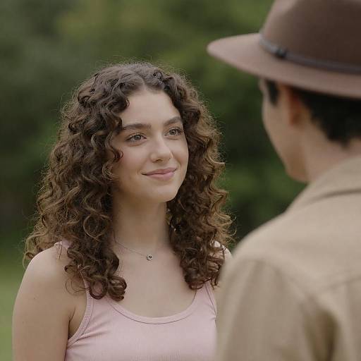 Outdoor Portrait of Smiling Young Woman
