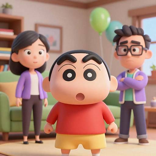 Dynamic 3D Characters in Lively Living Room