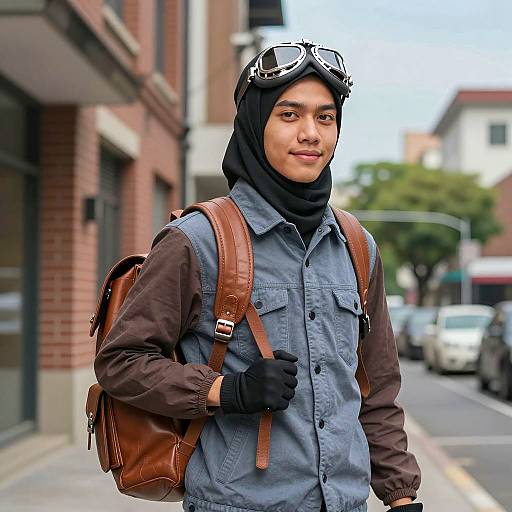 Urban Young Male in Hilarious Costume