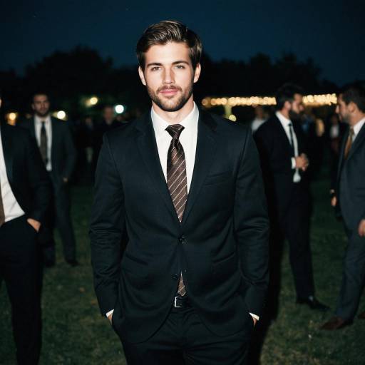 Elegant Male Attire for Night Event