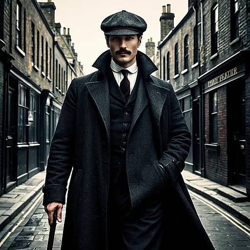 Whitechapel Shadows: Enigmatic Ripper Portrait