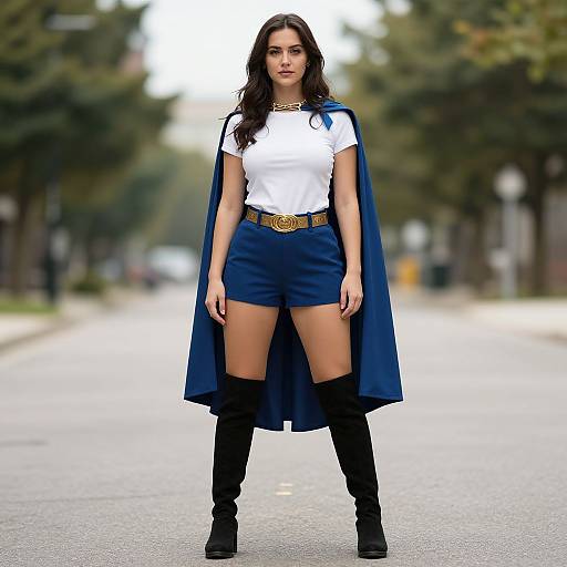 Realistic Female Superhero Full Body