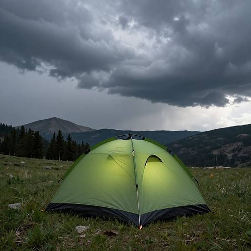 Stormy Camping in Weminuche Wilderness