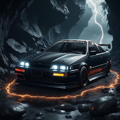 Hyper-Realistic Drift in a Mystic Cave