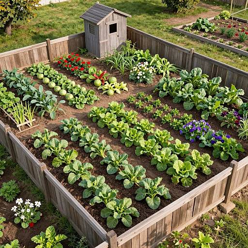 Photorealistic Urban Garden Plot