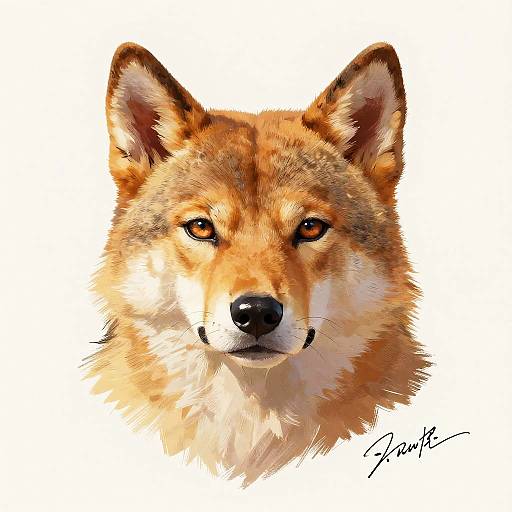 Furry Male Self-Portrait in Shinkawa Style