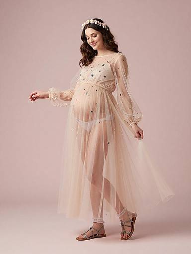Ethereal Maternity Fairy Fashion Portrait