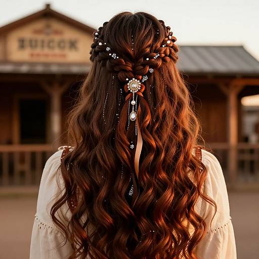 Wild West Saloon Girl Hairstyle
