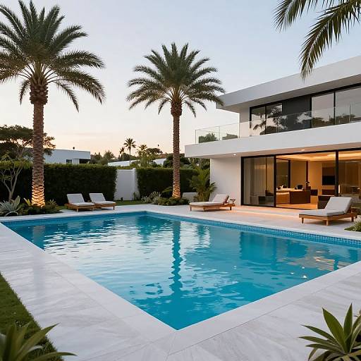 Modern Palm Tree Pool Design 2019