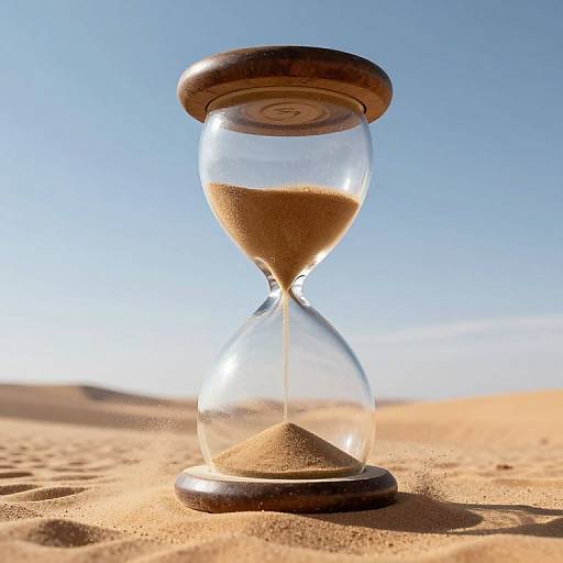 Inverted Hourglass Reversing Time