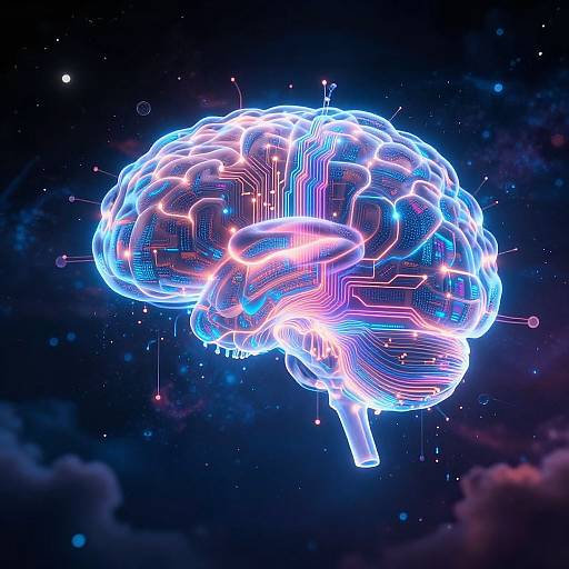 Glowing Neural Network in Space