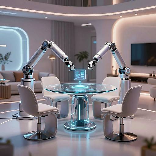 Futuristic AI Modular Furniture Set