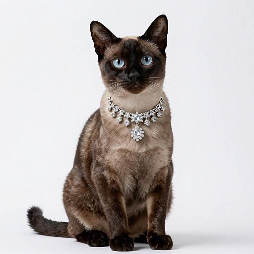 Elegant Portrait of an Egyptian Mau Cat