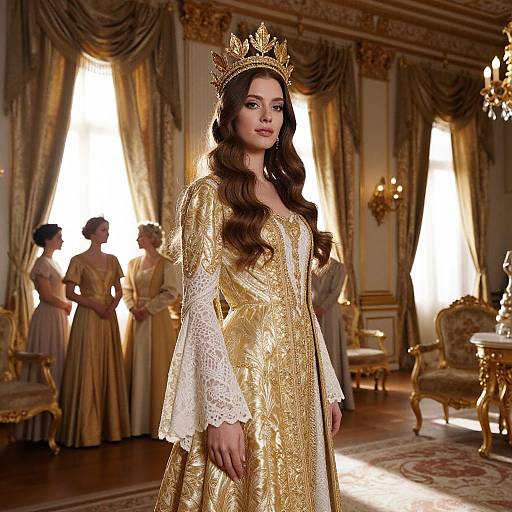 Regal Elegance in Golden Light