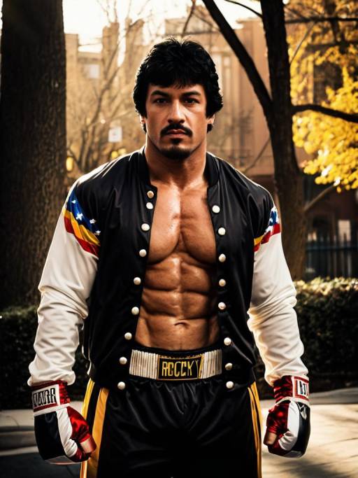 Realistic Rocky Balboa Cosplay Photo