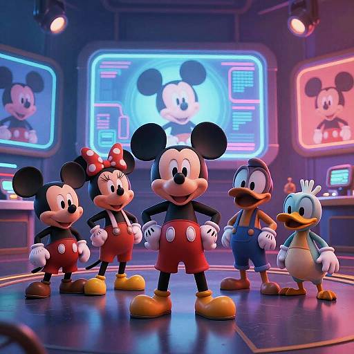 Surreal AI-Generated Disney Characters