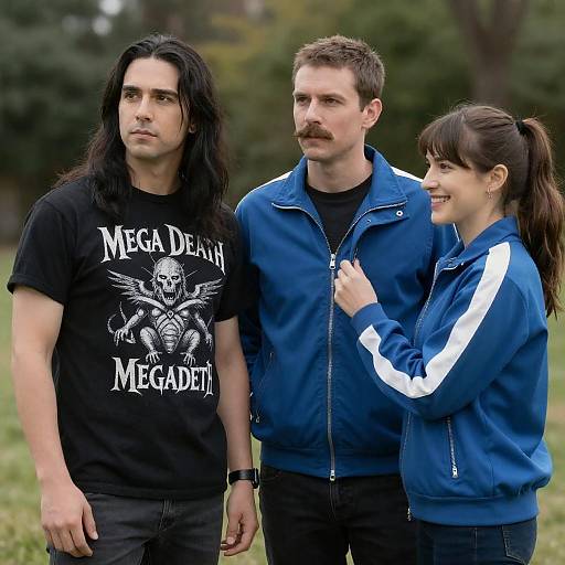 Outdoor Group Photo with Friends