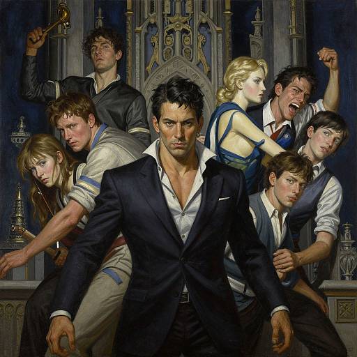 Digital painting of intense 