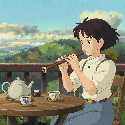 Studio Ghibli Style Afternoon Tea