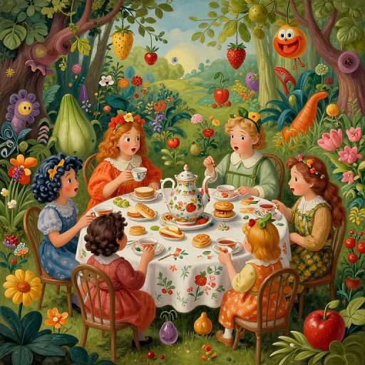 Whimsical Magical Garden Tea Party
