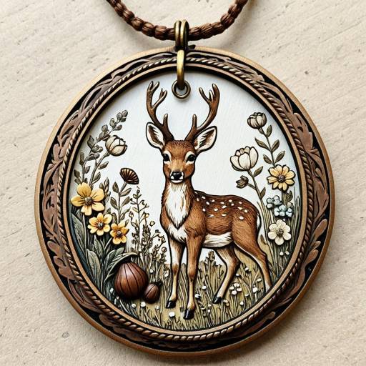 Whimsical Storybook Deer in Nature