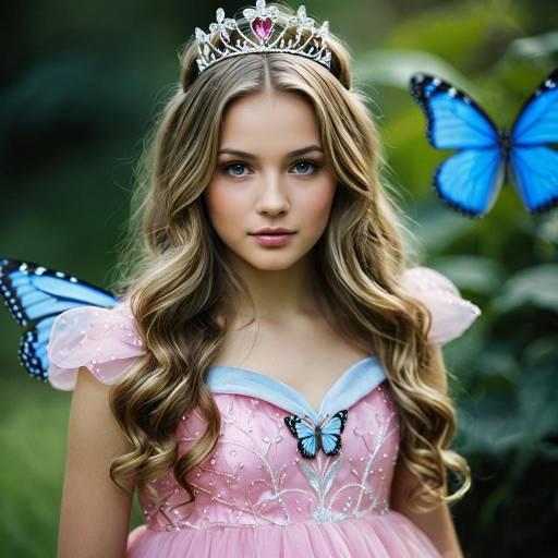 Whimsical Fairy Princess in Pink Dress