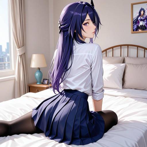 Anime Girl in Stylish Cowboy Shot