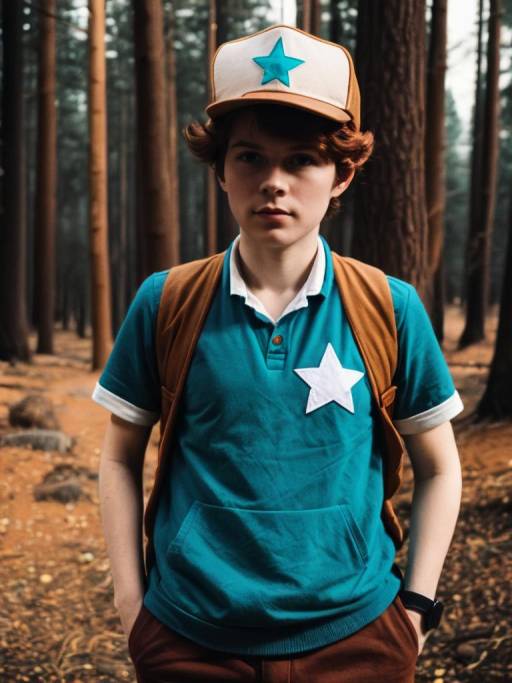 Realistic Dipper Pines Cosplay Portrait