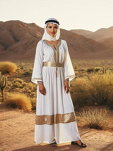 Photorealistic Arabian Woman in Desert Portrait