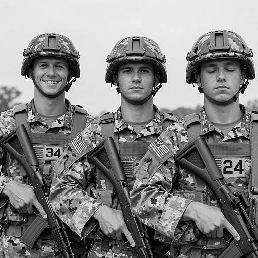 Intense Brotherhood: Soldiers in Black and White