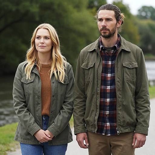 Outdoor Portrait of a Couple Together