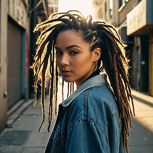 Urban Fashion Editorial: Freeform Dreads Style