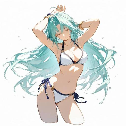 Swimsuit Pose Sketch of a Girl