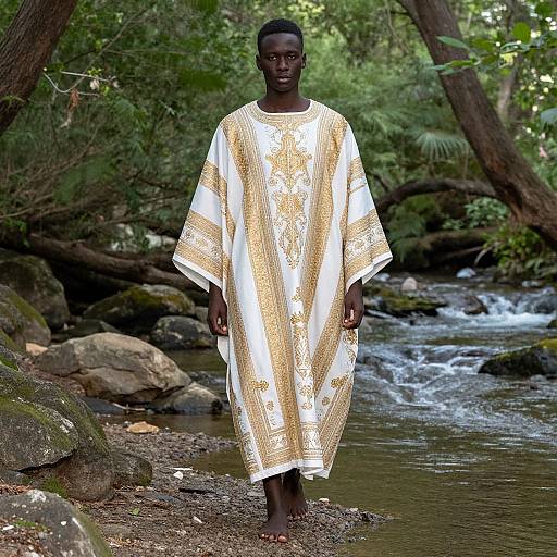 Modern African American Roman Toga