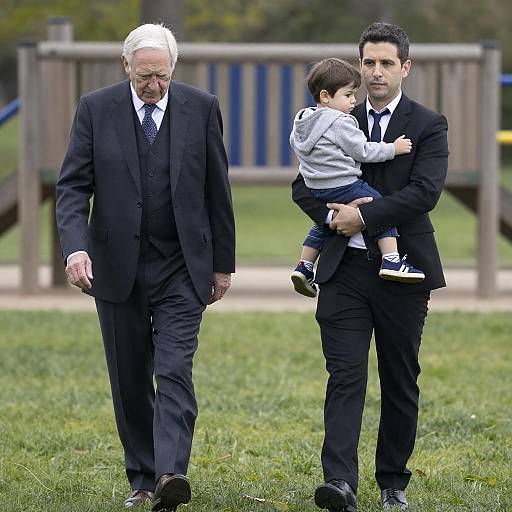 Family Moment in a Park Setting