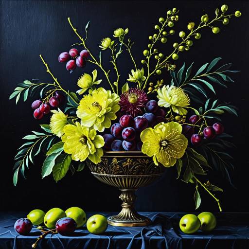 Luxurious Plum and Chartreuse Floral Arrangement Luxurious Plum and Chartreuse Floral Arrangement