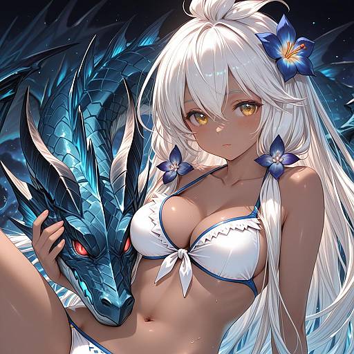 Illustration of Zooey (granblue fantasy), granblue fantasy in the style of Koume keito