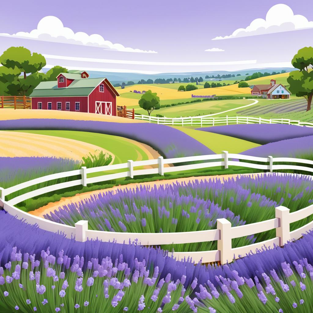 Lavender Lane Farm Logo and Mural Design