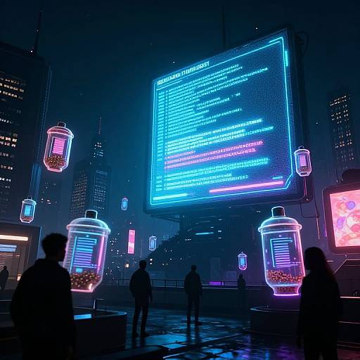 Dystopian SpiceLeaks Cyber Cityscape