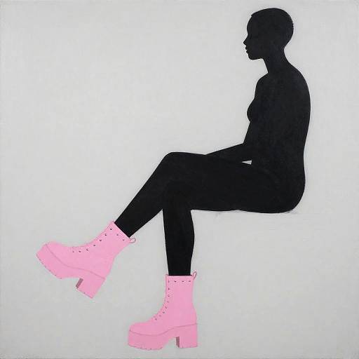 Minimal Silhouette with Pink Platform Boots