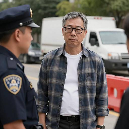 Casual Outdoors with Police Encounter