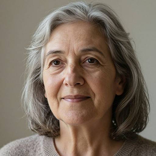 Serene Elderly Woman Portrait