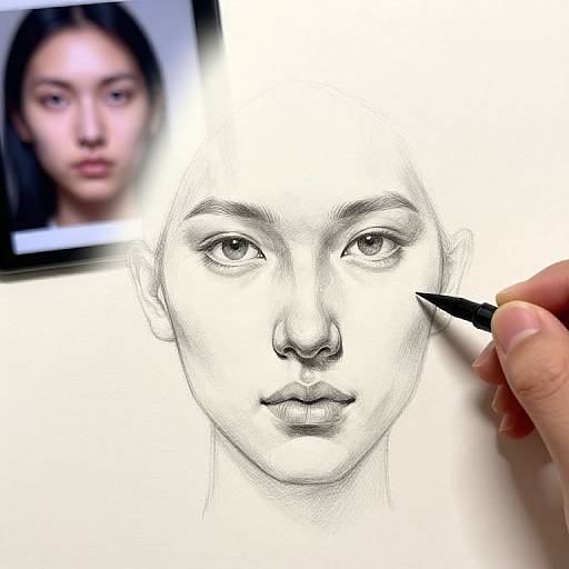 Stepwise Realistic Face Sketch Tutorial