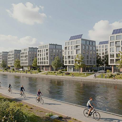 Sustainable Urban Living Along Riverfront