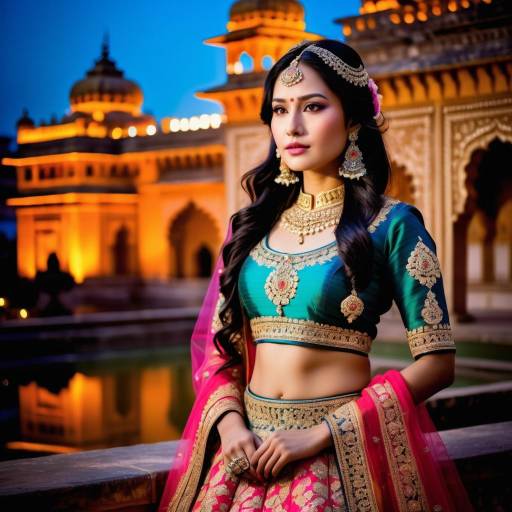 Elegant Asian Girl in Majestic Fort Elegant Asian Girl in Majestic Fort