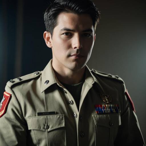Man in Military Cosplay Uniform