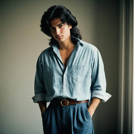 Vintage 80s Male Portrait