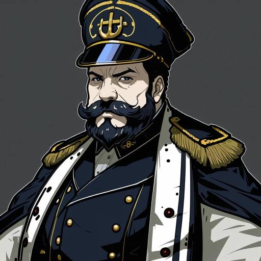 Illustration of Abyssal admiral (kancolle), kantai collection in the style of Doppel (bonnypir)